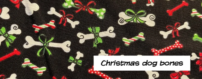 Christmas Dog Bones Bandana